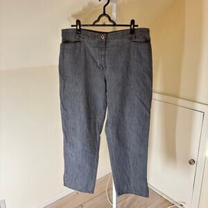 Ann Taylor EUC Women's Gray Cropped Jeans Size 16